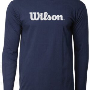 Kaos Pria Wanita Baju Lengan Panjang Olahraga Wilson - Navy.