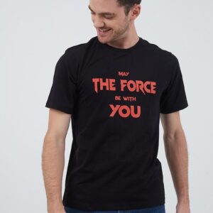 Men T-shirt May the Force be With You Black