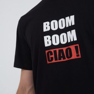 Men T-shirt Boom Boom Ciao Black