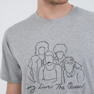 Men T-shirt Queen Grey