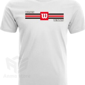 Kaos Pria Wanita Baju Olahraga Tennis Wilson Listed - Putih.