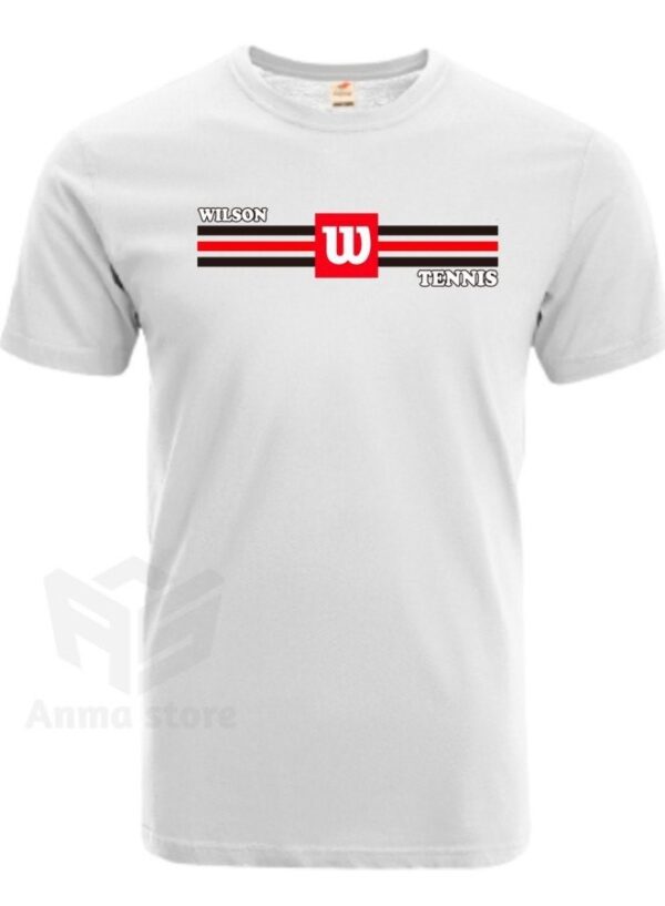 Kaos Pria Wanita Baju Olahraga Tennis Wilson Listed - Putih.